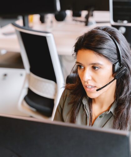 Customer Service Professional in Action