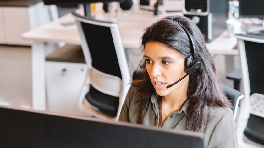 Customer Service Professional in Action