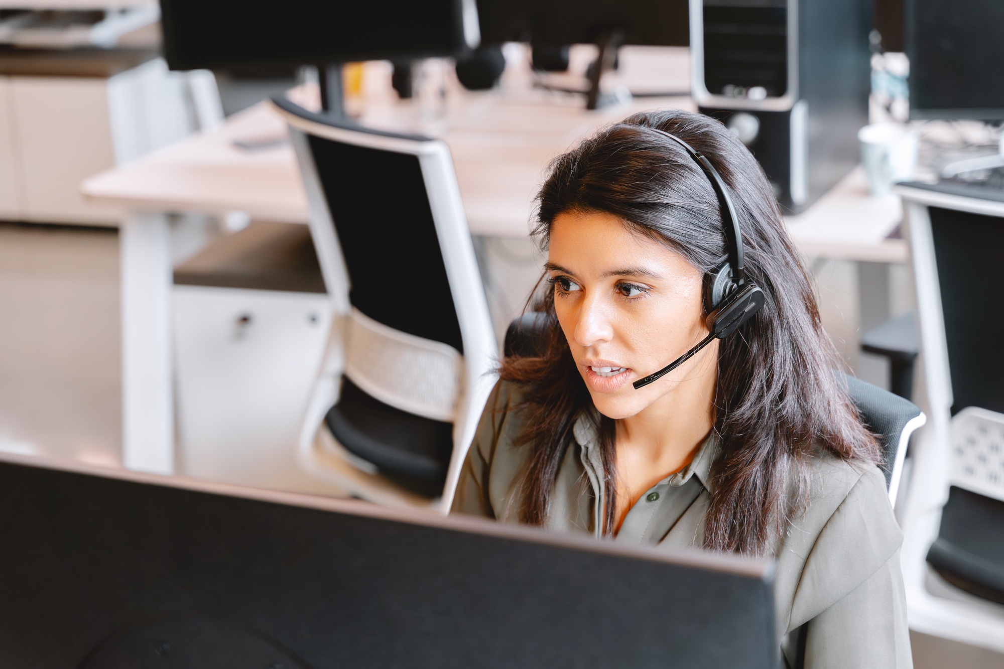 Customer Service Professional in Action