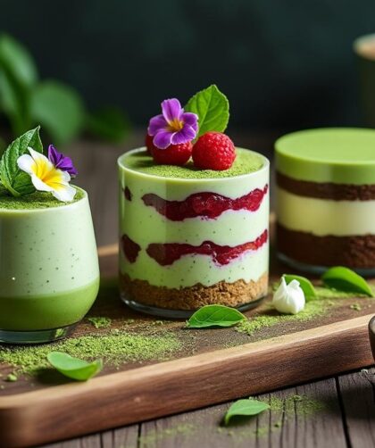 découvrez 5 recettes innovantes d'entremet au thé matcha qui éveilleront vos papilles. ces créations délicieuses et visuellement captivantes sauront séduire vos invités et apporter une touche unique à vos desserts. essayez-les dès maintenant et éveillez votre créativité culinaire !