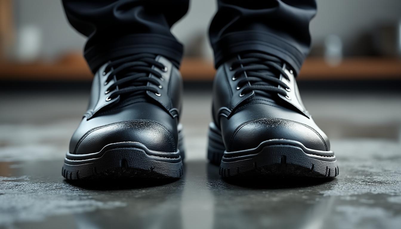 découvrez les caractéristiques essentielles des chaussures de sécurité de cuisine noires s2 src tony, alliant confort, protection et style. idéales pour les professionnels des métiers de la gastronomie, elles garantissent une sécurité optimale grâce à leur résistance aux glissades et aux chocs, tout en offrant un design moderne et élégant. parfaites pour travailler en toute tranquillité dans les environnements exigeants de la cuisine.