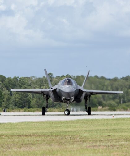 F-35 Lightning on the tarmac