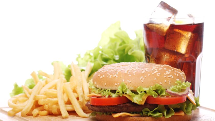 Fast food on the table