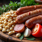 découvrez les ingrédients incontournables pour réaliser un authentique cassoulet de castelnaudary : haricots blancs, saucisse, confit de canard, viande de porc et toutes les saveurs du sud-ouest dans votre assiette.