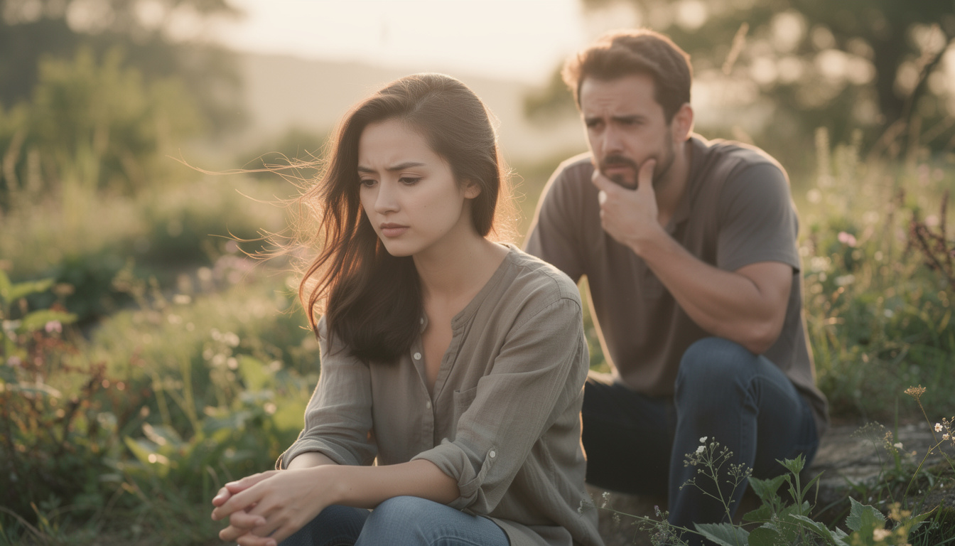 découvrez comment le silence d'une femme peut profondément toucher la conscience d'un homme et le pousser à une réflexion intérieure intense.