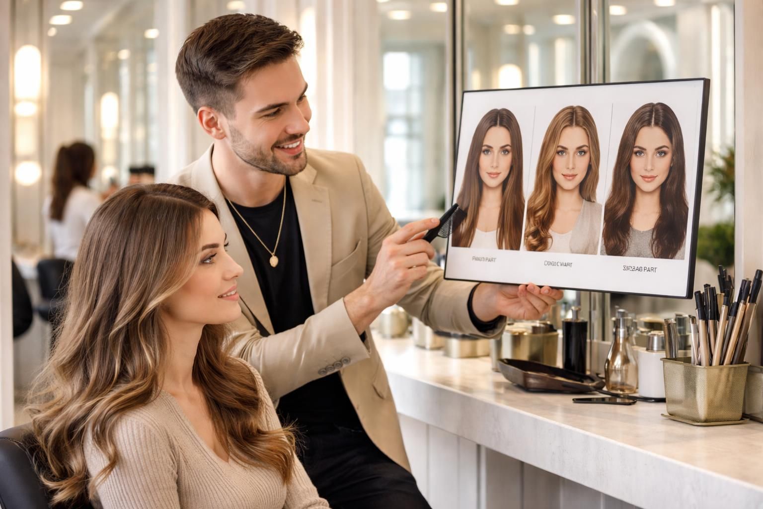 découvrez les conseils de coiffeurs professionnels pour styliser votre raie et sublimer la forme de votre visage avec des astuces simples et efficaces.