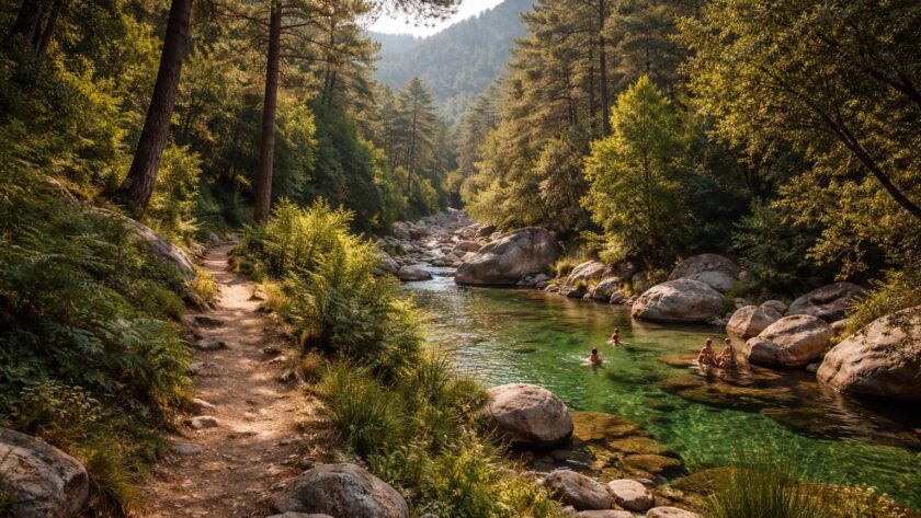 explorez bonifato, un paradis naturel idéal pour les randonnées, la baignade en rivière et les moments de détente en pleine nature.