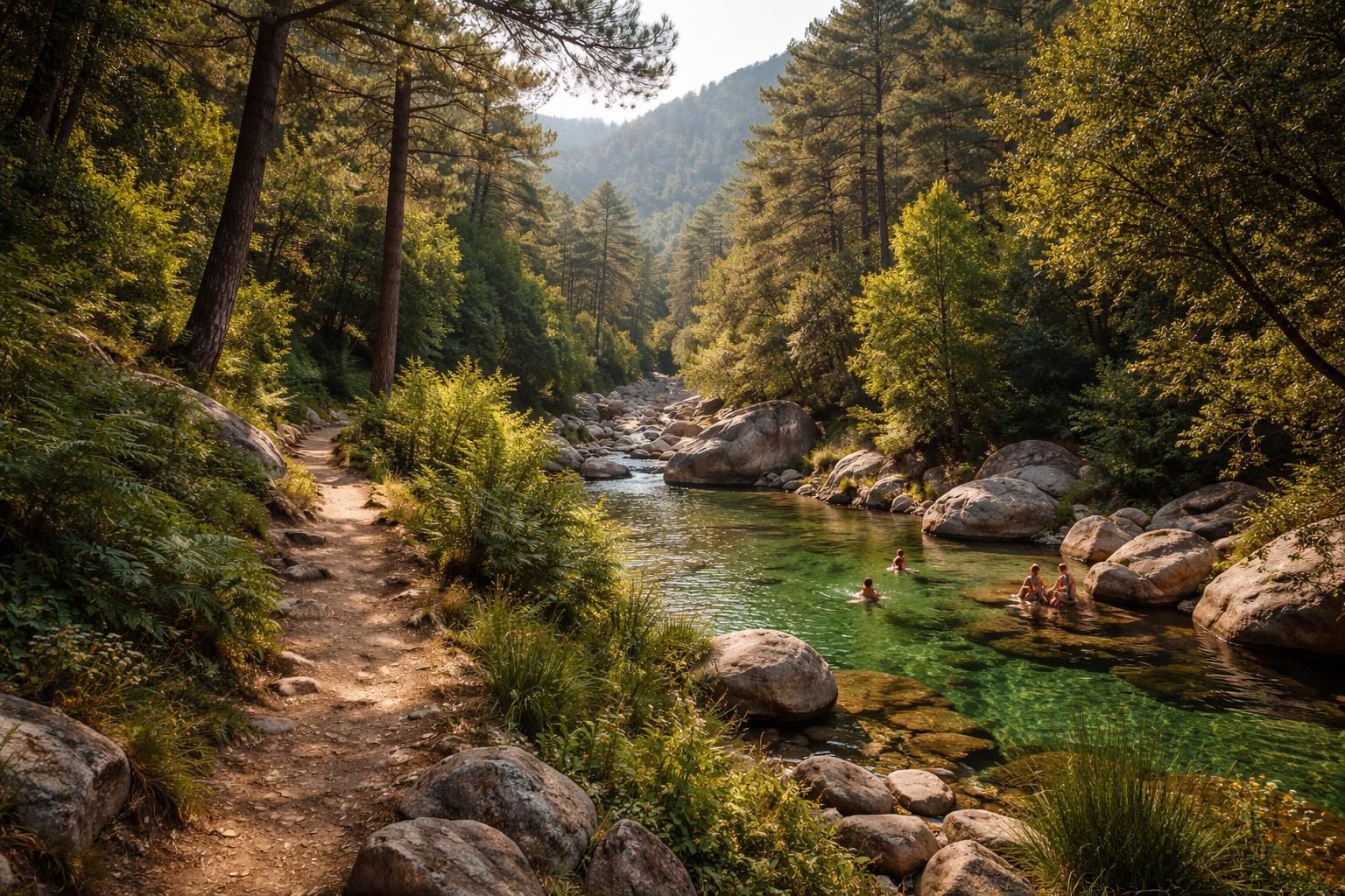 explorez bonifato, un paradis naturel idéal pour les randonnées, la baignade en rivière et les moments de détente en pleine nature.