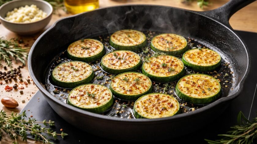 apprenez à préparer des tranches de courgettes à la poêle délicieuses et parfaitement cuites grâce à nos conseils simples et rapides.