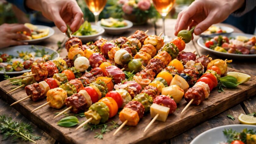 découvrez nos meilleures recettes de brochettes apéritives originales, parfaites pour partager un moment convivial entre amis.