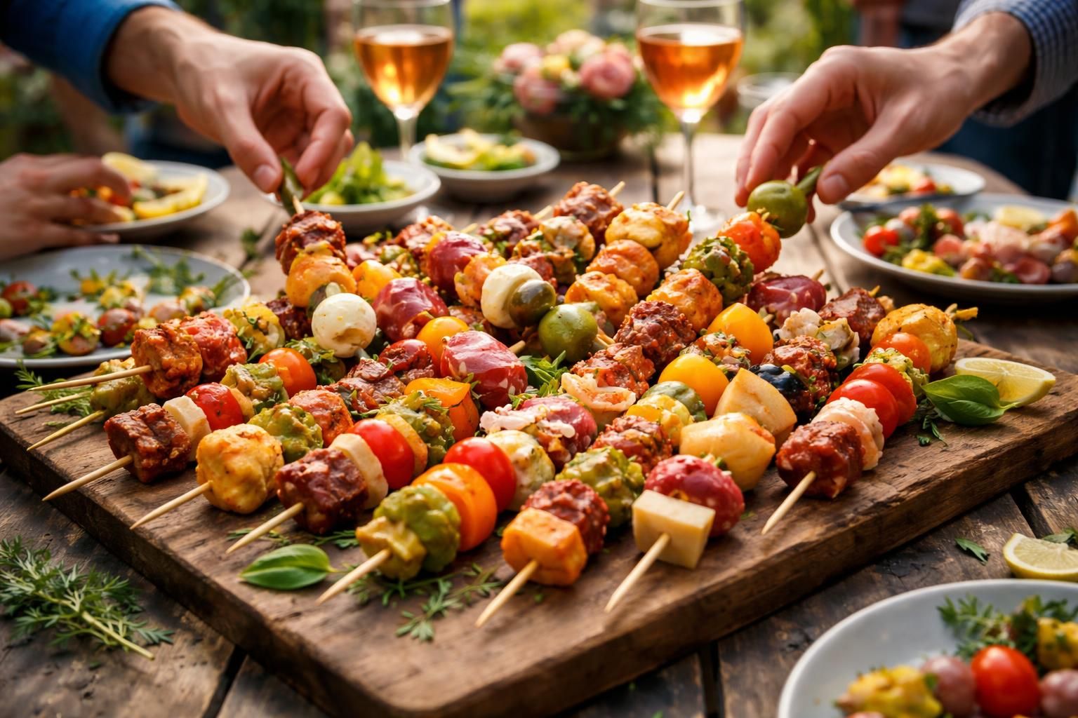 découvrez nos meilleures recettes de brochettes apéritives originales, parfaites pour partager un moment convivial entre amis.