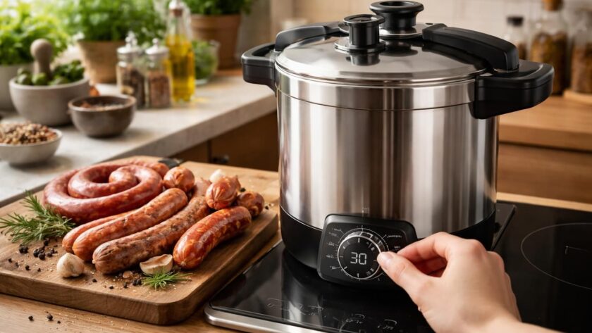 découvrez comment ajuster parfaitement le temps de cuisson de la saucisse de couenne à la cocotte-minute selon vos préférences pour un résultat savoureux à chaque fois.