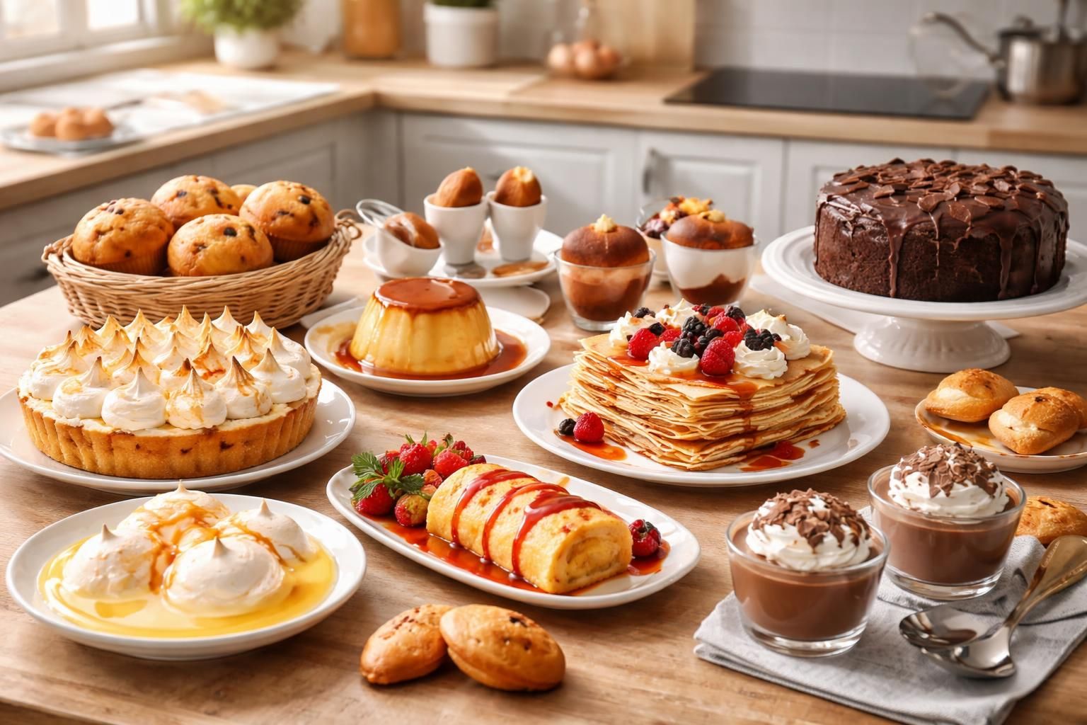 découvrez 10 recettes de desserts rapides et faciles à base d'œufs, impeccables pour des préparations savoureuses en moins de 30 minutes.