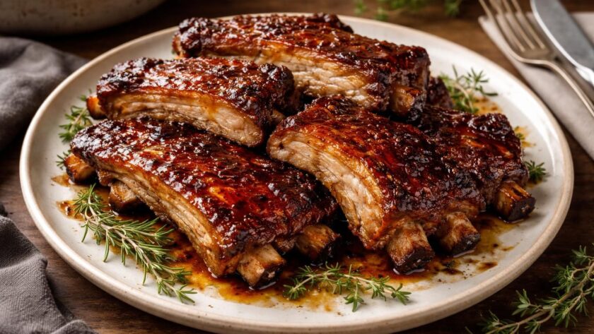 apprenez à préparer des travers de porc fondants cuits lentement au four, pour un dîner savoureux et mémorable à partager en famille ou entre amis.