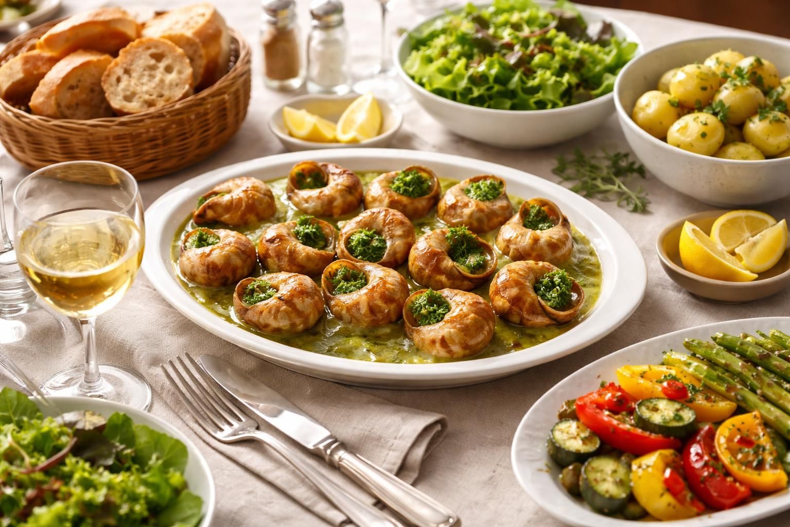 découvrez nos meilleures idées de plats savoureux à déguster avec des escargots au beurre persillé pour un repas gourmand et raffiné.