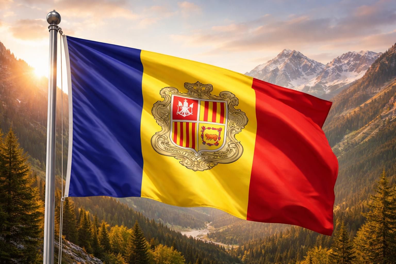 découvrez les couleurs et l'origine du drapeau andorran, un symbole fort qui raconte l'histoire et l'identité d'andorre.