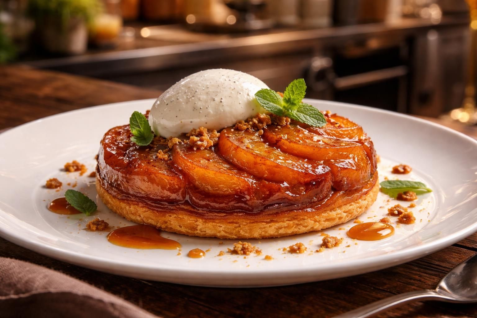 apprenez à préparer la tarte tatin revisitée par philippe etchebest, une recette gourmande et facile à réaliser, parfaite pour sublimer vos dîners.