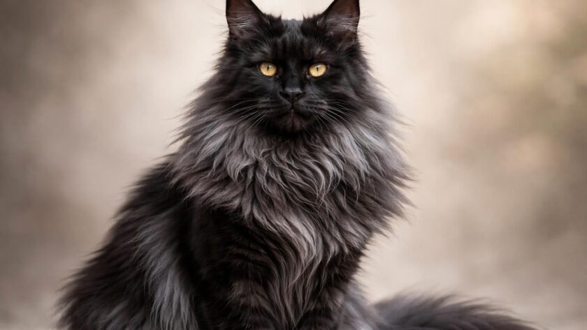 découvrez les secrets de beauté uniques du maine coon black smoke, une race élégante au pelage subtil et à l'allure majestueuse. apprenez à en prendre soin pour sublimer son apparence.