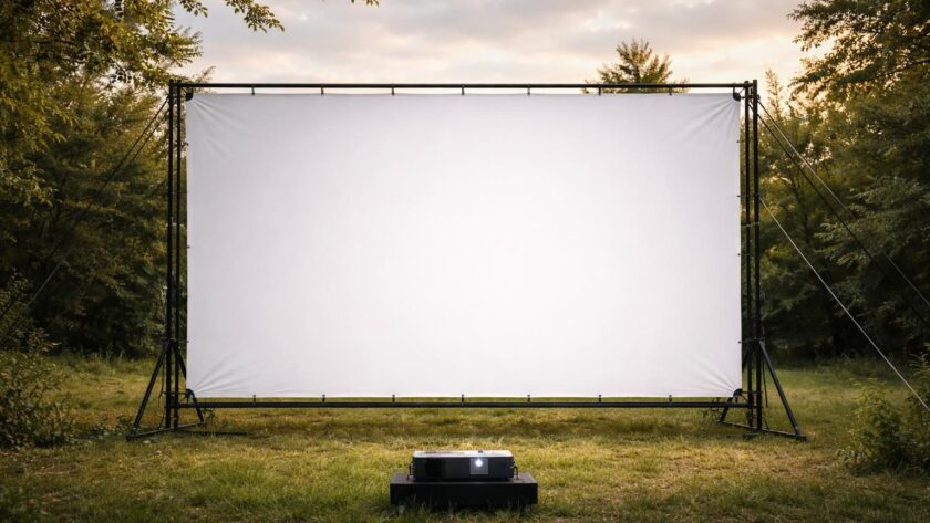 découvrez nos astuces pour réussir votre projection en extérieur en évitant plis, reflets et problèmes liés au vent pour une image nette et stable.