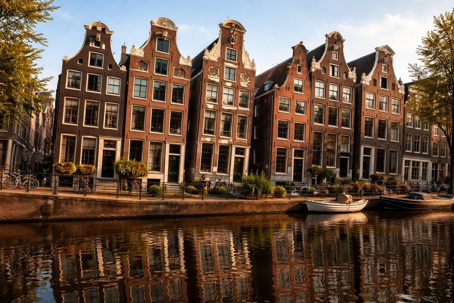 découvrez l'architecture unique des maisons penchées emblématiques d'amsterdam, symboles historiques et charmants de la ville aux canaux.