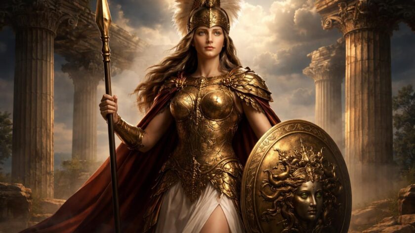 découvrez athéna, déesse grecque emblématique, symbole de la guerre stratégique et de la sagesse. explorez ses multiples facettes dans la mythologie antique.