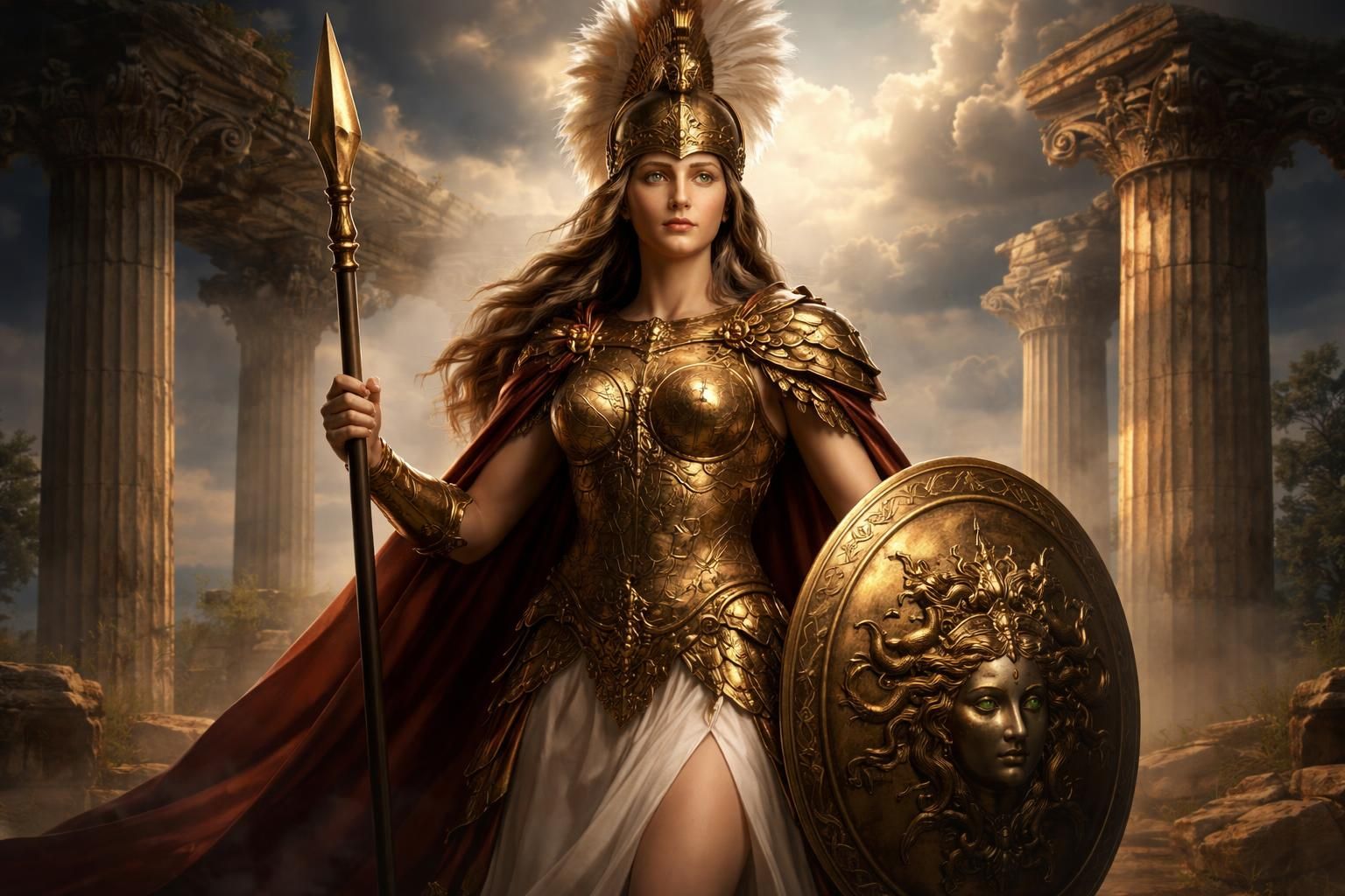 découvrez athéna, déesse grecque emblématique, symbole de la guerre stratégique et de la sagesse. explorez ses multiples facettes dans la mythologie antique.