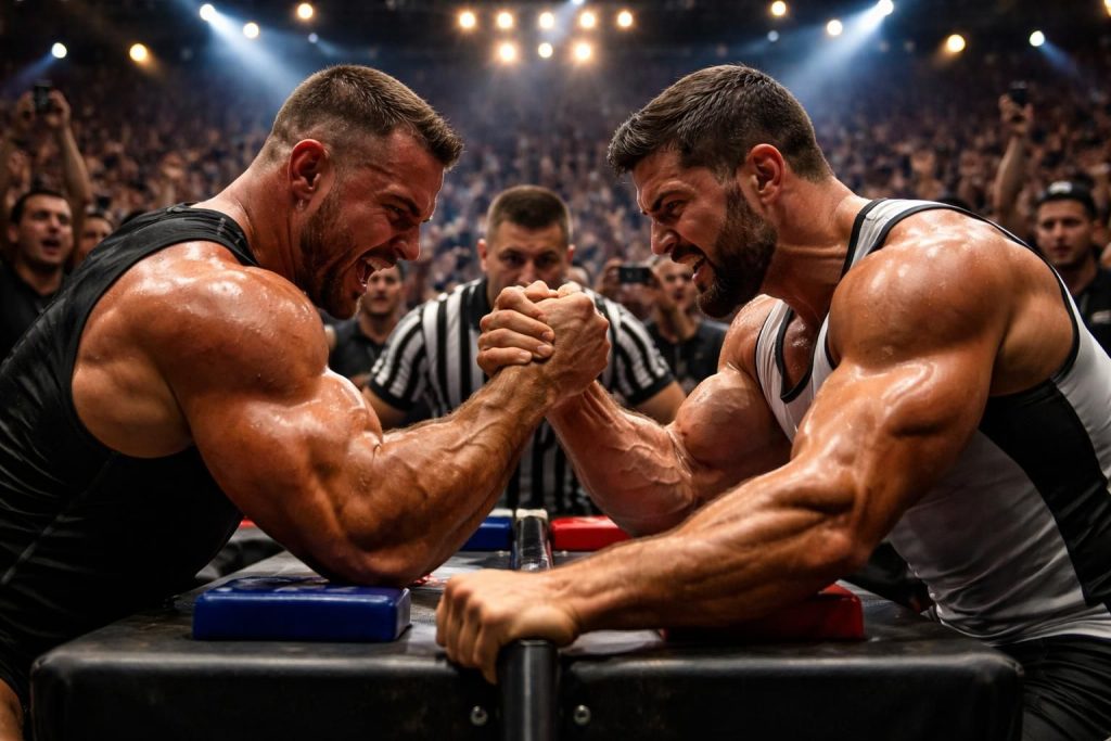plongez dans l'univers captivant du bras de fer et découvrez les secrets des champions du monde, leurs techniques, entraînements et conseils pour maîtriser cet art.