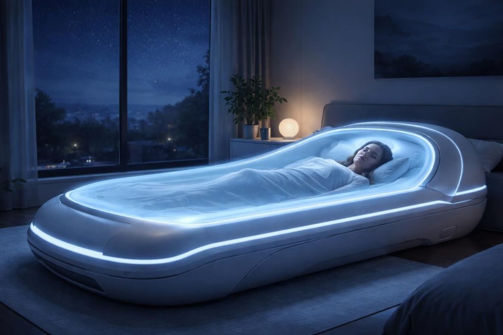 découvrez comment les lits médicaux (meds bed) peuvent améliorer votre qualité de sommeil et transformer votre routine nocturne pour un repos optimal.
