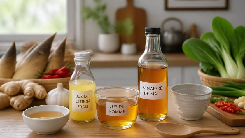 découvrez comment remplacer facilement le vinaigre de riz dans vos recettes asiatiques avec des alternatives simples et savoureuses pour conserver toutes les saveurs authentiques.