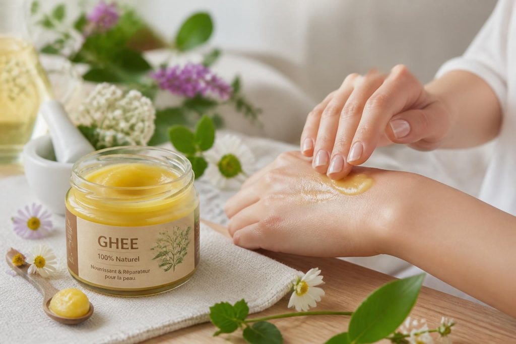 découvrez les bienfaits du ghee pour la peau, une alternative naturelle et efficace aux produits chimiques pour nourrir, hydrater et protéger votre épiderme.