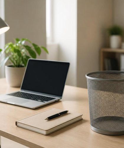 découvrez comment une corbeille vide peut transformer votre espace de travail en favorisant organisation et productivité. adoptez cette astuce simple pour un bureau toujours rangé.