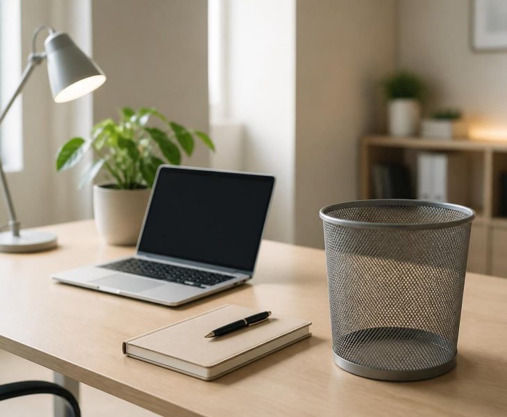 découvrez comment une corbeille vide peut transformer votre espace de travail en favorisant organisation et productivité. adoptez cette astuce simple pour un bureau toujours rangé.